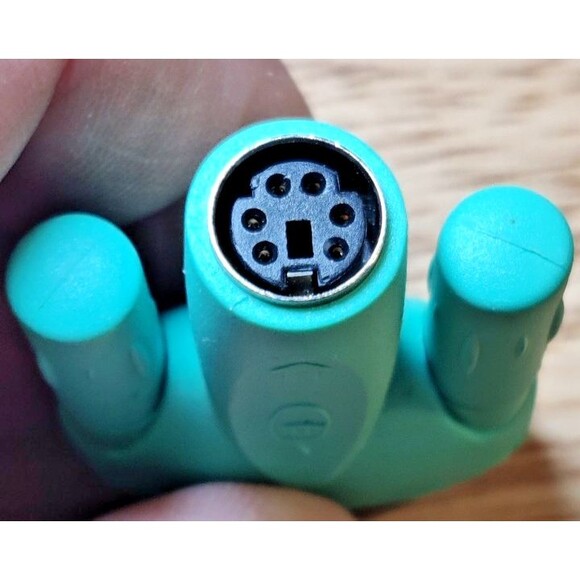 PS/2 Mini Din Female to DB9 Serial Female Mouse Adapter/Converter Dongle - Picture 4 of 4